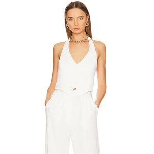 Amanda Uprichard Isadore Jumpsuit (Ivory, Small)